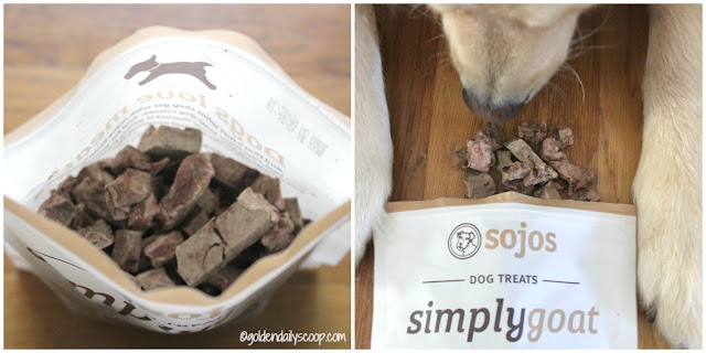 Sojos freeze dried raw dog treats simply goat