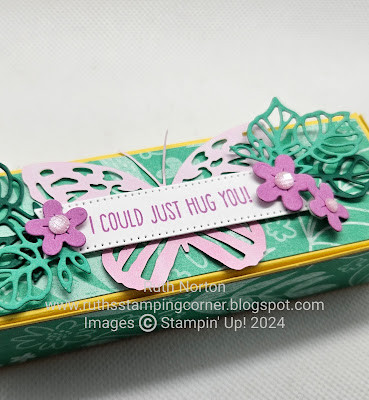 stampin up, butterfly accents, hearts and hugs