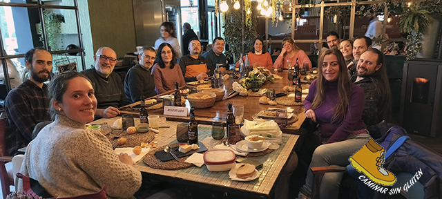 Equipo de MadridTB en restaurante Eneldo Nature