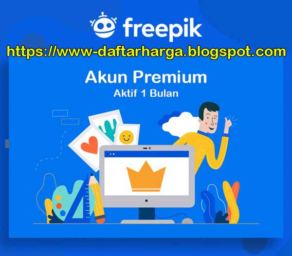 Akun Freepik Premium 1 Tahun & 1 Bulan Gratis