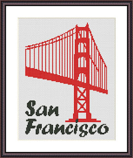 San Francisco city cross stitch pattern - Tango Stitch