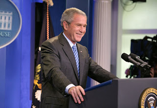 President George W. Bush holds a press conference Thursday, Aug. 9, 2007, in the James S. Brady Press Briefing Room. White House photo by Eric Draper.