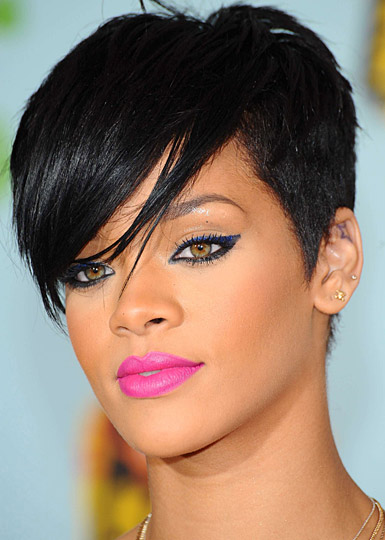 rihanna pink hair. For long hair you can choose