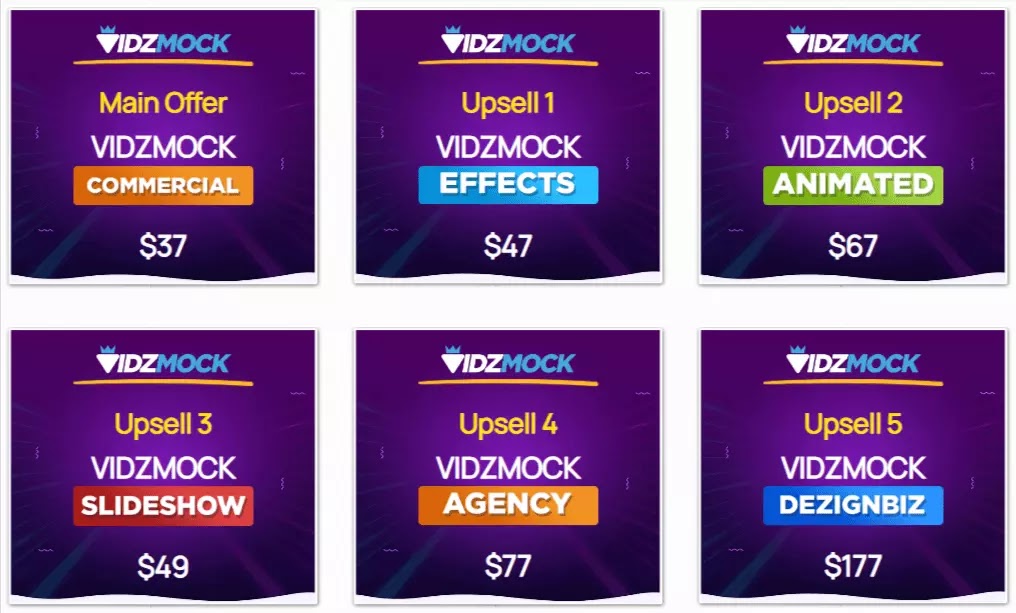 VidzMock Pricing