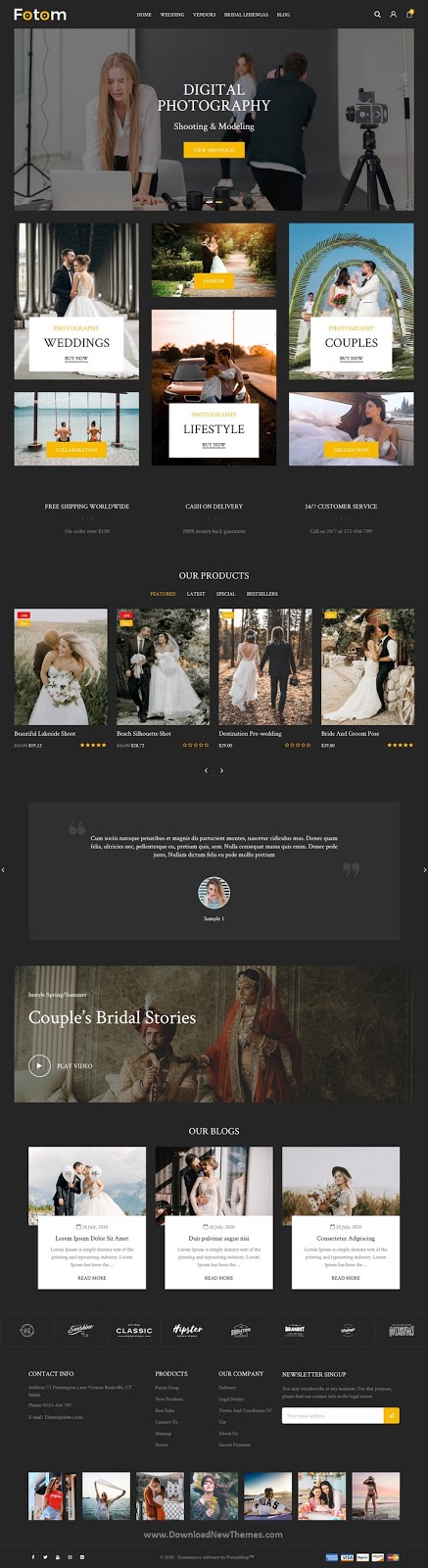 Photography Responsive Prestashop Theme