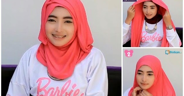 Cara memakai hijab modern yang cantik dan praktis untuk remaja, tutorial foto beserta gambar
