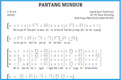 Pantang Mundur SATB (Titiek Puspa) Arr Bonar Sihombing_source