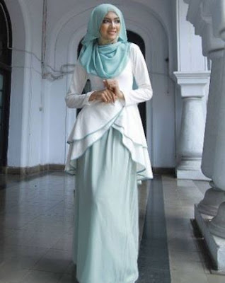  kini lebih modis dan elegan di banding dengan model busana muslim  45+ Trend Model Baju Muslim Desain Terbaik 2017