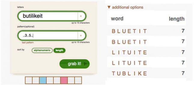O Letter Sorting Make Words From