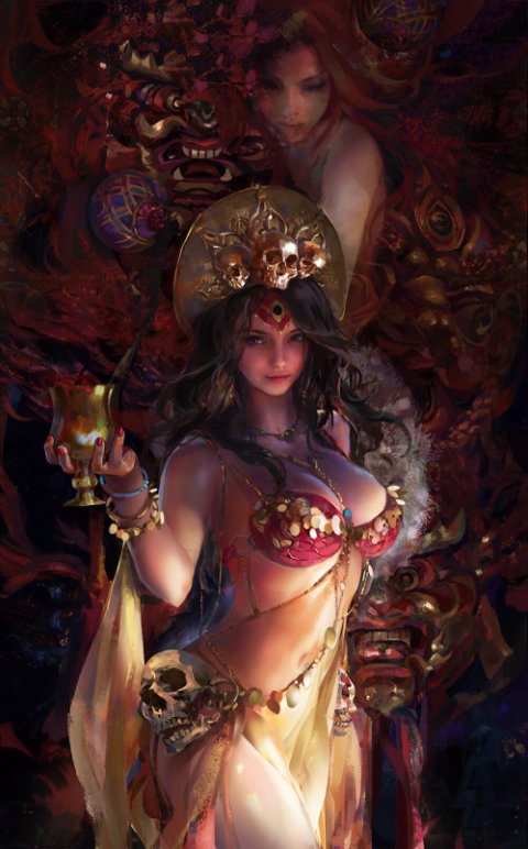 Amber Ye artstation arte ilustrações mulheres beleza fantasia ficção games