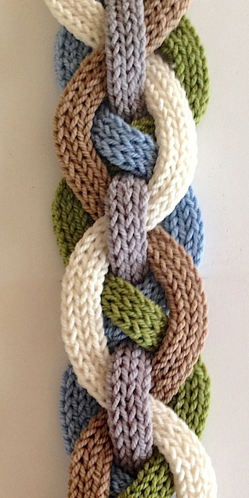 Iquitos Flat i-Cord Scarf - Knitting Pattern 