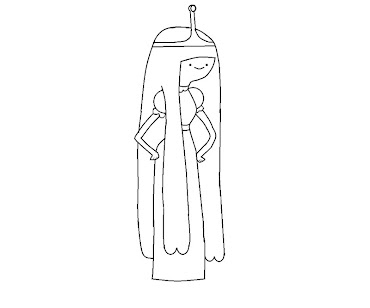 #10 Princess Bubblegum Coloring Page