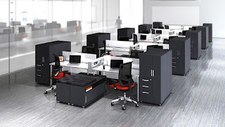 Open Concept Office Furniture Layout