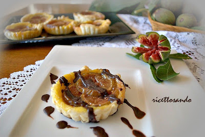 Tartellette di fichi con crema pasticcera allo zenzero