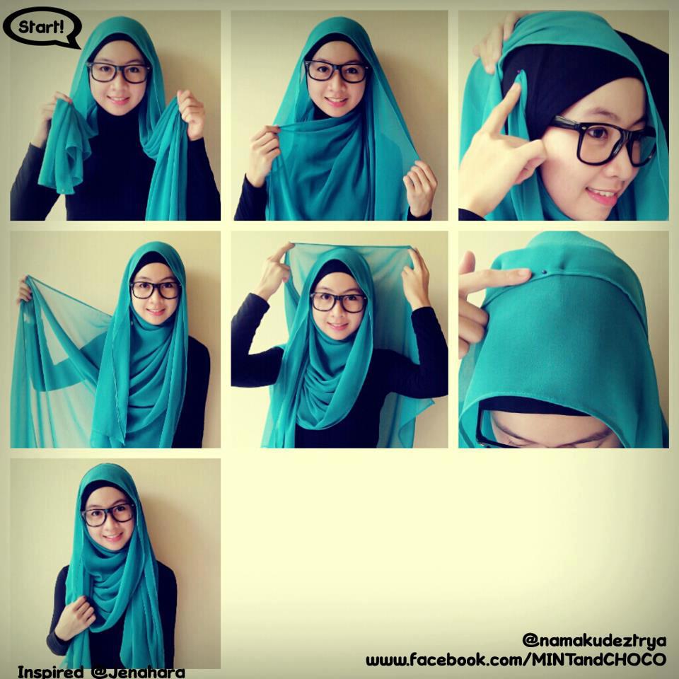 25 Gambar Keren Tutorial Hijab Pashmina Fashion Paling Fenomenal