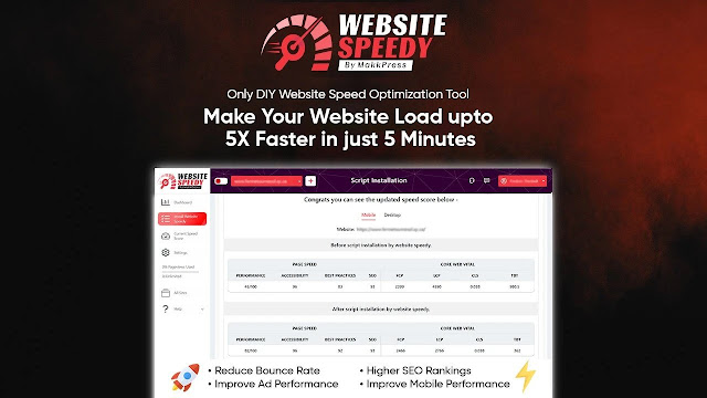 Are you worried about your website's slow loading speed, high bounce rate, and low conversions? Is Slow speed on Mobile losing you leads and sales? Website Speedy instantly loads your website on mobile and desktop devices in a Blink.
