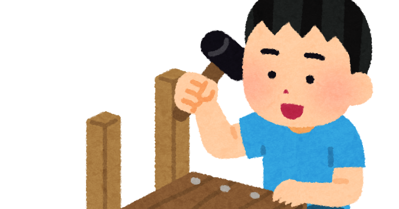 木工工作をする人のイラスト 男性 かわいいフリー素材集 いらすとや