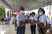 Rombongan Road Show Perpustakaan Dan Kearsipan Se Sulut Berakhir di kota Bitung Disambut Bunda Literasi