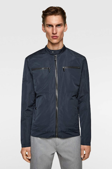 ÁO KHOÁC NAM ZARA TECHNICAL BIKER JACKET - 0706/302