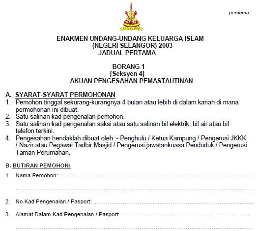 Surat Kebenaran Berkahwin Lelaki