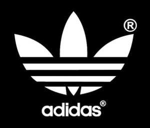 white adidas sign with black background roblox