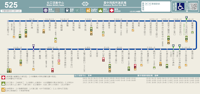 525路　社口活動中心－捷運文心中清站－臺中刑務所演武場