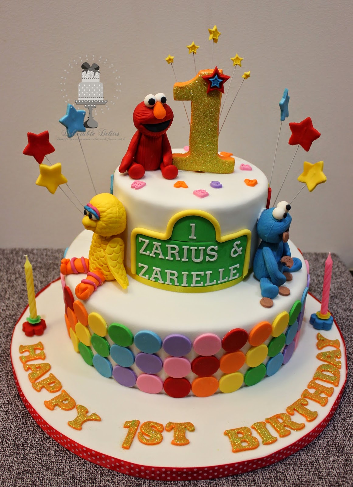 Delectable Delites Elmo And Friends Cake For Zarius Zarielle S