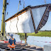 Kleppen grootste zelfsluitende waterkering geplaatst in Steyl