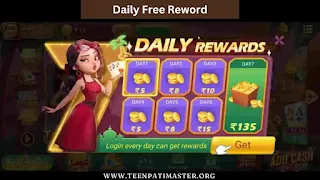 Daily Free Reword Teen Patti Master Game App