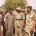 Throwback photo of ex-president Goodluck Jonathan with gallant soldier, Lt. Col. Abu Ali in Baga, Borno

