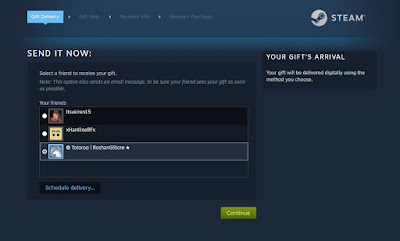 Cara Gift Game Steam ke Teman Dengan Mudah