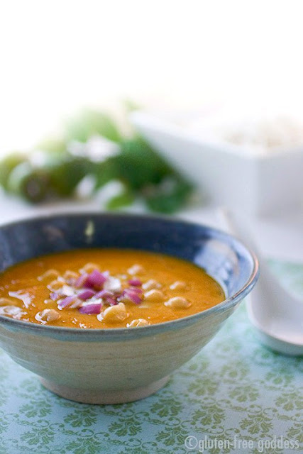 Vegetarian mulligatawny soup is gluten free and dairy free