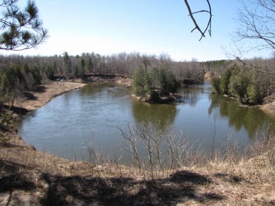 horseshoe bend in the Manistee River