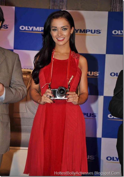 Amy Jackson Hot in Red 3
