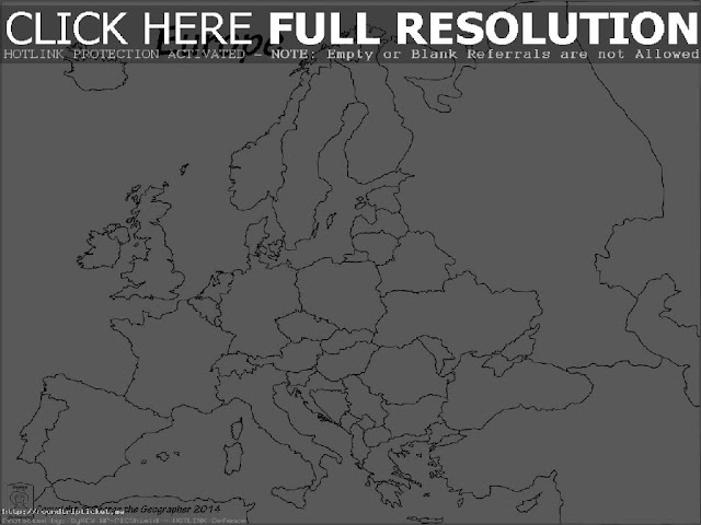 Printable Europe Maps