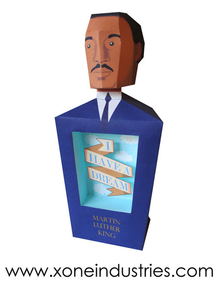 Martin Luther King Papercraft