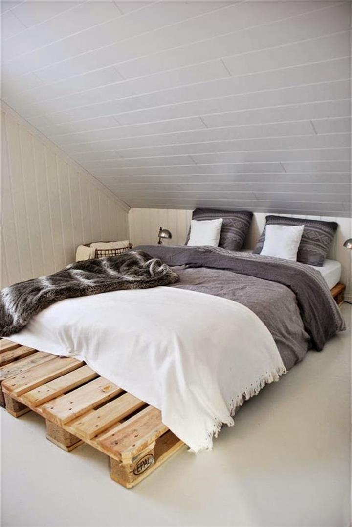 40+ DIY Ideas Easy-to-Install Pallet Platform Beds 