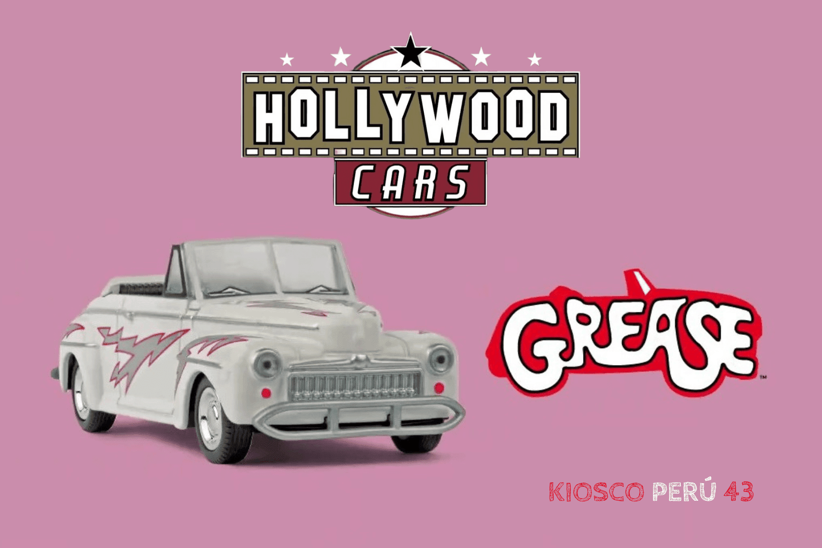 hollywood cars coleccion 1:43 el comercio, ford de luxe 1:43 grease