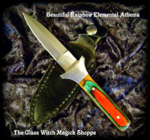 Beautiful Rainbow Elemental Athame Ea 15 00
