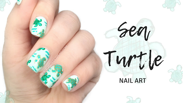 Sea Turtle Nail Art