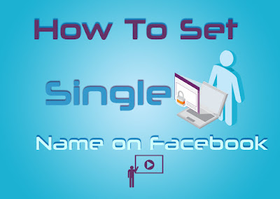 How to set single name on facebook profile