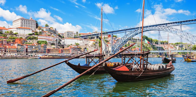 Porto Oporto European Best Destination Portugal Travel Bridge Luis I Ribeira Riverside