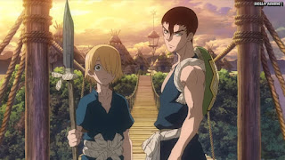 ドクターストーンアニメ 1期9話 金狼 銀狼 Dr. STONE Episode 9