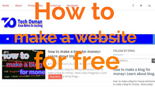 How to make a website for free