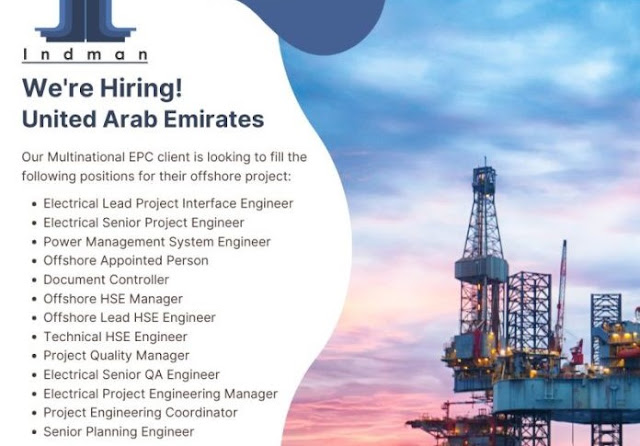 Offshore Jobs in UAE - Large recruitment