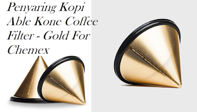 Penyaring Kopi Able Kone Coffee Filter - Gold For Chemex