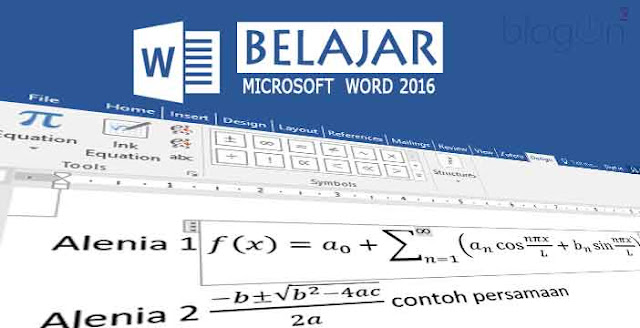 Menambah Simbol Persamaan pada Ms Word 2016