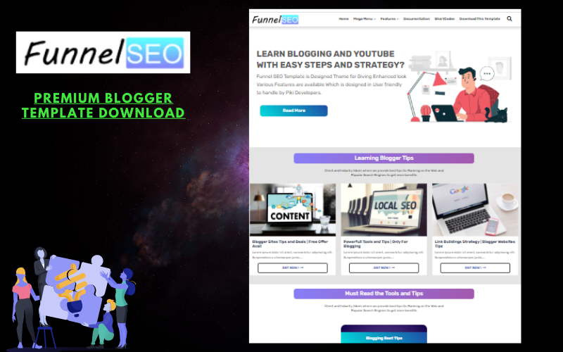 Funnel SEO Blogger Template Download For Free