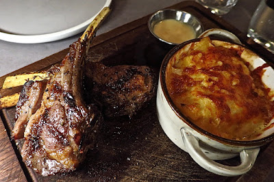 Joséphine, lamb rack gratin dauphinois blue cheese sauce