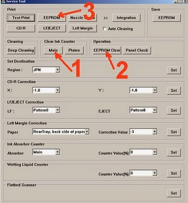 Cara Reset Canon MP258